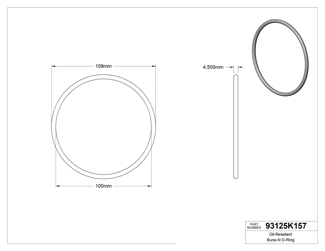 Technical drawing - 93125K157